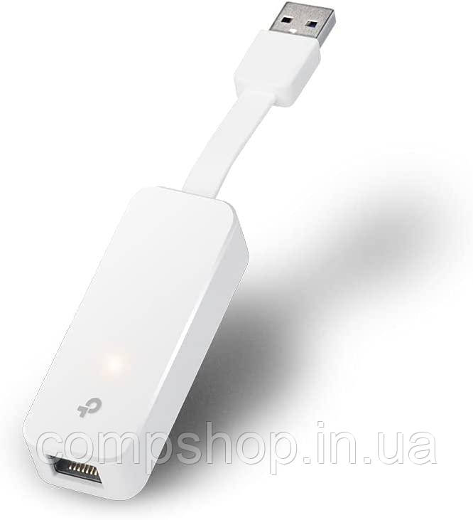 Адаптер USB3.0->Ethernet TP-LINK UE300 (USB 3.0 to Gigabit Ethernet Adapter, 1 port USB 3.0 connector and 1