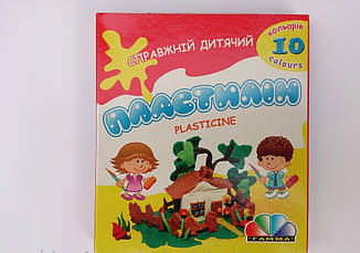 Пластилін 10цв "Захоплення" (Гамма Новаолінськ) 200 г (24бл)