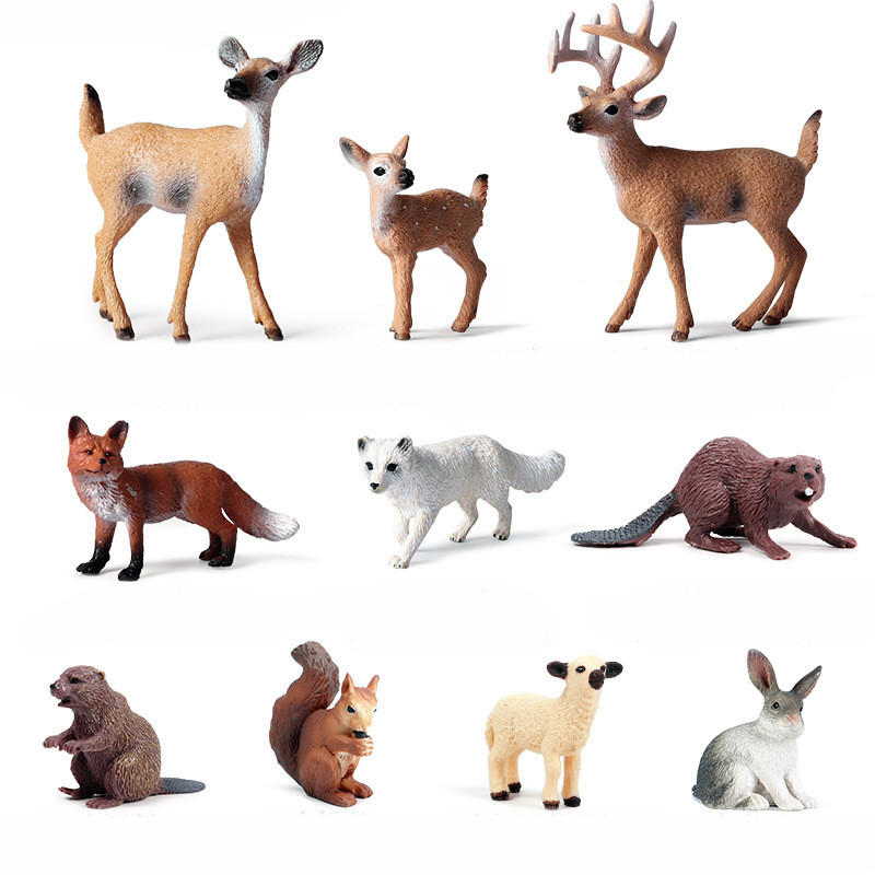 Набір міні-фігурок тварин (10 шт) від Obetty (107-450), фото 1