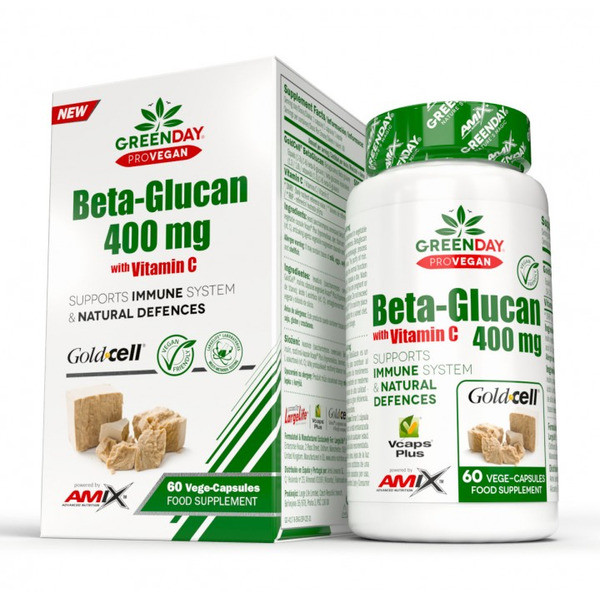 Бета-глюкан Amix GreenDay Pro Vegan BetaGlukan 60 капсул EXP 5/25 року включно
