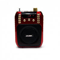 Портативна колонка ATLANFA AT-R30 з USB+SD+дисплей+гучномовець