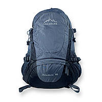 Туристичний рюкзак ʼLeadhakeʼ, 35 л, два відділи, чохол від дощу, жорсткий каркас, розміри: 50*35*20 см, сірий