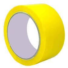 Скотч пакувальний жовтий 45 мкм 100 м клейка стрічка, фото 1