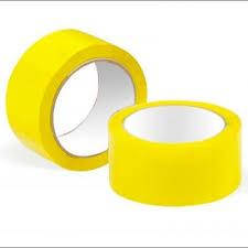 Скотч пакувальний жовтий 45 мкм 100 м клейка стрічка, фото 3