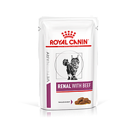 Royal Canin Renal with Beef Роял Канин Ренал корм для котів з нирковою недостатністю з яловичиною, 85 гр