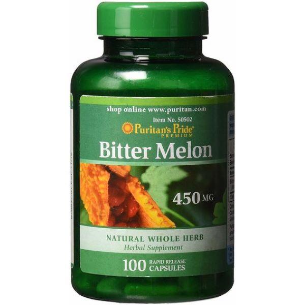 Гірка диня Puritan's Pride Bitter Melon 450 mg 100 caps