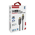 Кабель Promate ProLink-DP200 DisplayPort to HDMI 2 м Black (prolink-dp200.black), фото 8