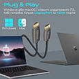 Кабель Promate ProLink-DP200 DisplayPort to HDMI 2 м Black (prolink-dp200.black), фото 7