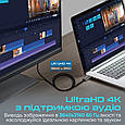Кабель Promate ProLink-DP200 DisplayPort to HDMI 2 м Black (prolink-dp200.black), фото 3
