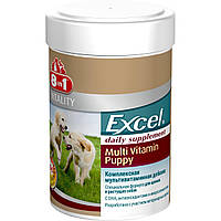 Витамини лакомство для щенов и собак Ексель мультивитамины 8in1 Excel Multi Vitamin Puppy 100 таб