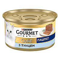 Влажный корм GOURMET Gold для взрослых кошек, паштет с тунцом 85 г (7613031381029)