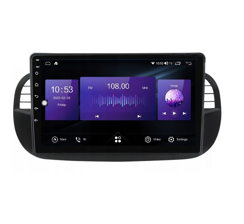 Штатна Магнітола Fiat F500 2007-2015 на Android Модель XYAuto-7311-8octa-CarPlay-360