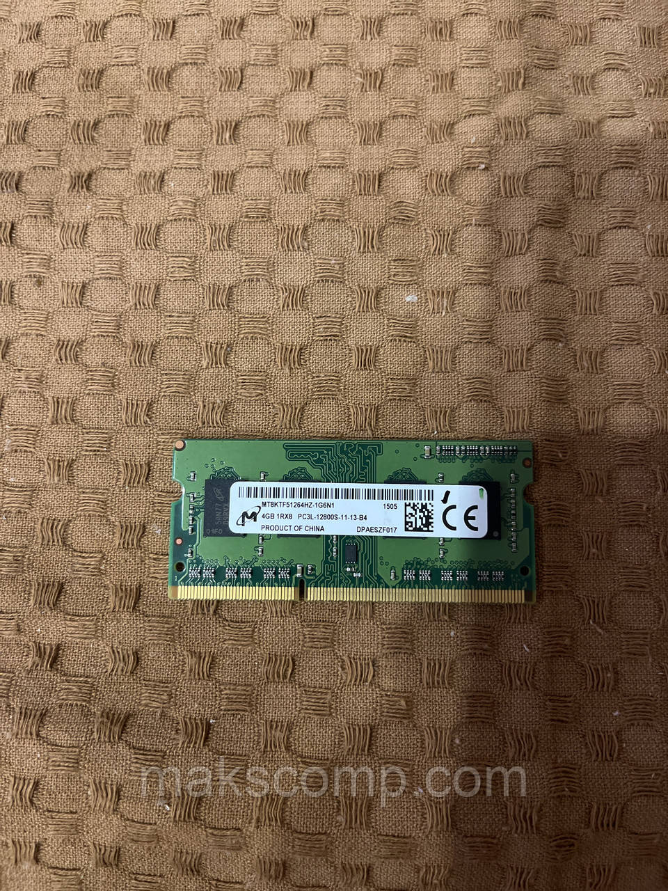 Пам'ять Micron 4G So-DIMM PC3L-12800S DDR3-1600MHz 1.35v (MT8KTF51264HZ-1G6N1) - фото 2 - id-p722879163
