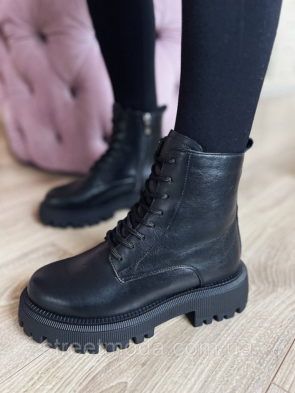 Зимові чорні жіночі черевики Ditas