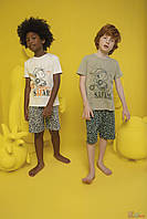 Пижама шорты и футболка Funny Safari для мальчика 2-3 лет (2-3 года см.) Donella