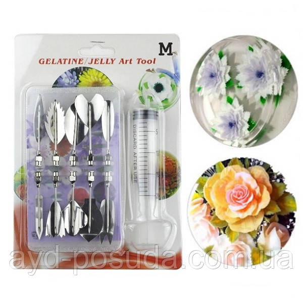Інструменти для приготування желе з 3D квітами (М) арт. 840-2A14