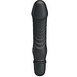 Класичний вібратор Pretty Love Stev Vibrator Black, фото 4