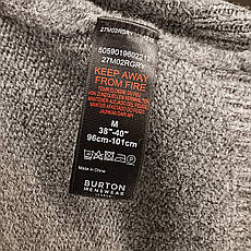 Теплий чоловічий светр на зиму Burton розмір M-L, фото 6