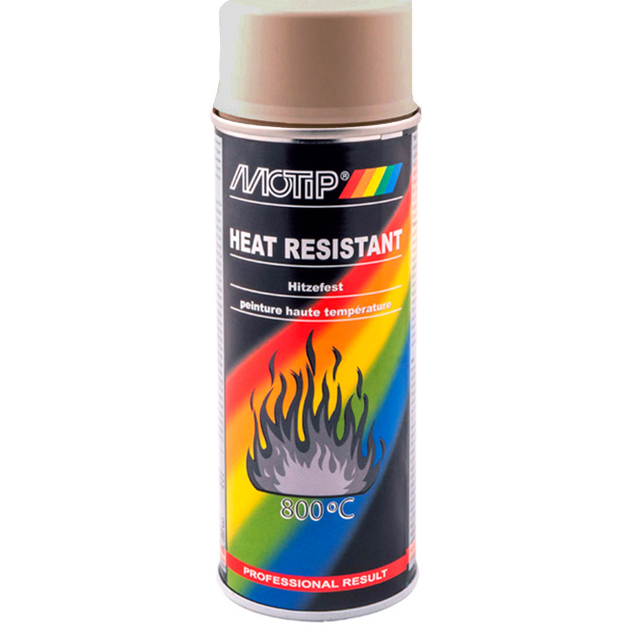 Фарба (емаль) термостійка до 800 ° С Motip Heat Resistant, 400 мл Аерозоль Бежевий