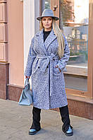 Женское пальто с поясом (46-48, 50-52, 54-56, 58-60, 62-64, 66-68)