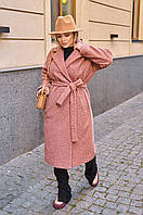 Женское пальто с поясом (46-48, 50-52, 54-56, 58-60, 62-64, 66-68)