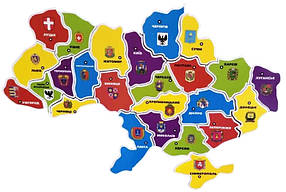 Магнітний пазл "Карта України" 20х30 см 783515