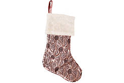 Чобіток для подарунків 53см,шампань №NY14-457/Bonadi/(48)