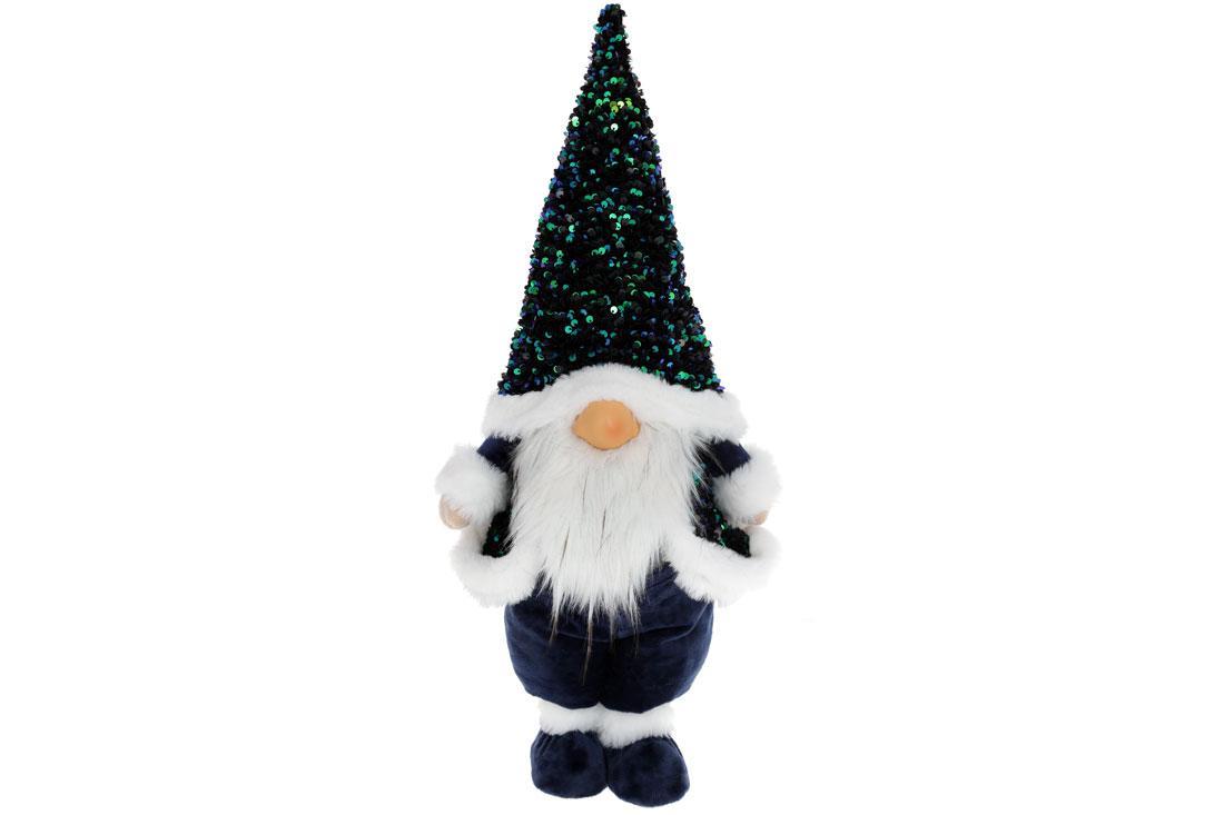 Іграшка м'яка декор. "Гном" 55см,синя в паєтках №877-110/Bonadi/(2)(12), фото 1