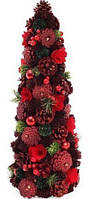 Ялинка 48см з декором із ягід та червоних квітів №743-271/Bonadi/