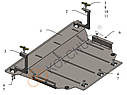 Захист двигуна Seat Leon (2013-2020) (Захист двигуна Сеат Леон) Кольчуга, фото 7