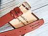 Шкіряний ремінь з персональним гравіюванням "Доброго вечора, ми з України!", фото 9