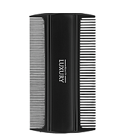Двосторонній гребінь для волосся для вичісування, HC-9815, вошечка чорний Beauty Luxury