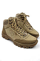 Тактические мужские берцы . Кожа (нубук) Военная обувь, теплые берцы на Флисе. Размер: 42