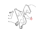 Кришка ремня ГРМ верхня Fiat Ducato 230, Peugeot Boxer, Citroen Jumper (94-02), 2.5/2.8, 98472314, 0320V4, фото 6