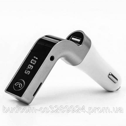 Модулятор FM MOD G7 Bluetooth. Сірий колір, фото 2