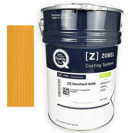 Лазур Zobel Deco-tec 5426 UniCoat 3in1, колір Сосна (Kiefer), 20л (Німеччина), фото 1