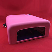 Лампа для манікюру із таймером ZH-818. Колір: рожевий, фото 3