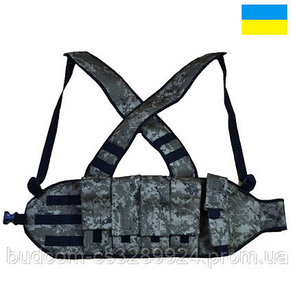 Розвантаження, розвантажувальний жилет із щільної тканини. Українське провадження. Колір: піксель, фото 2