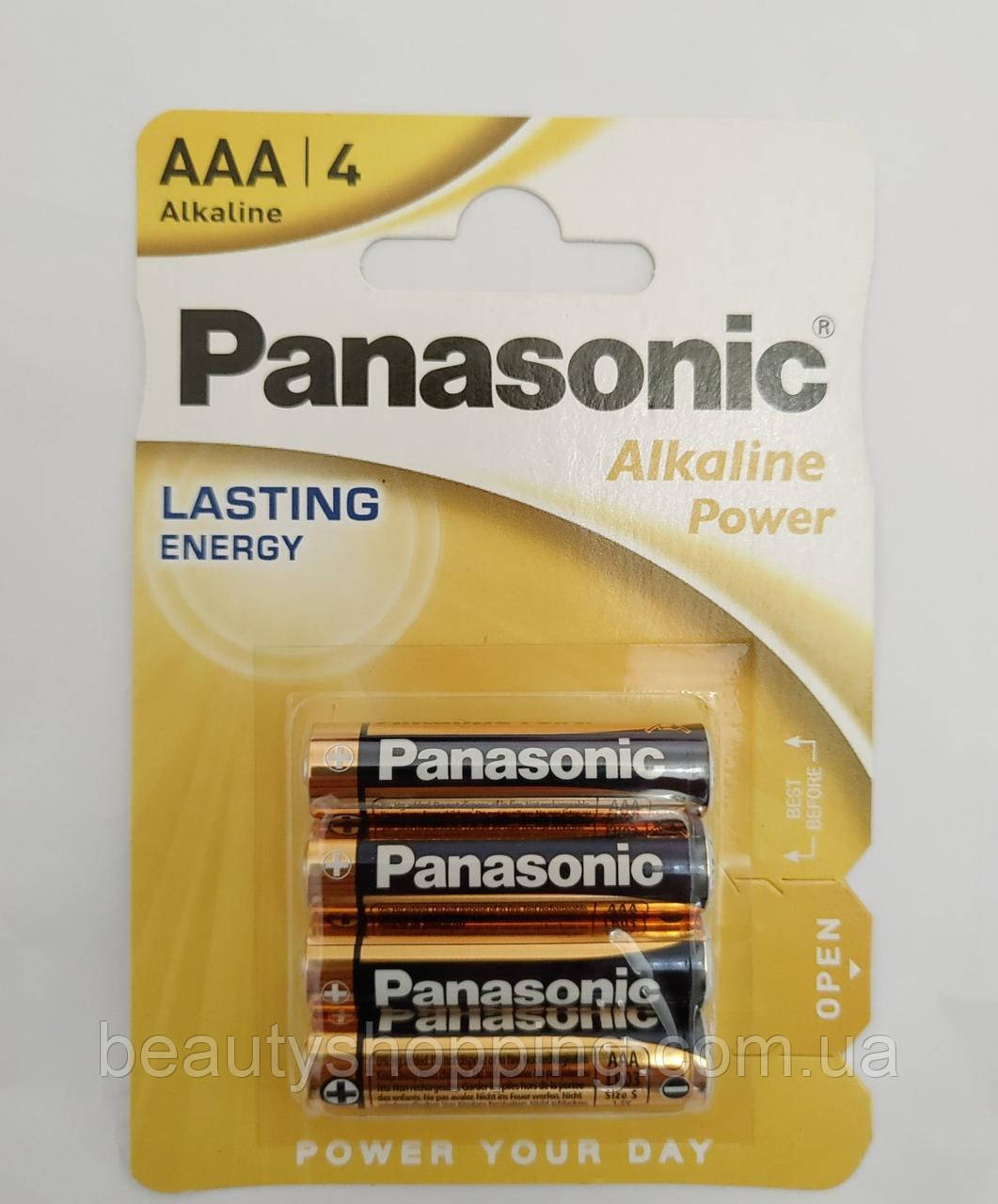 Батарейки Panasonic Alkaline Power AAA 1.5V LR03 4шт блістер
