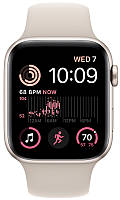 Apple Watch SE 2 2024 40mm Starlight Aluminum Case with Starlight Sport Band - S/M (MXEF3)