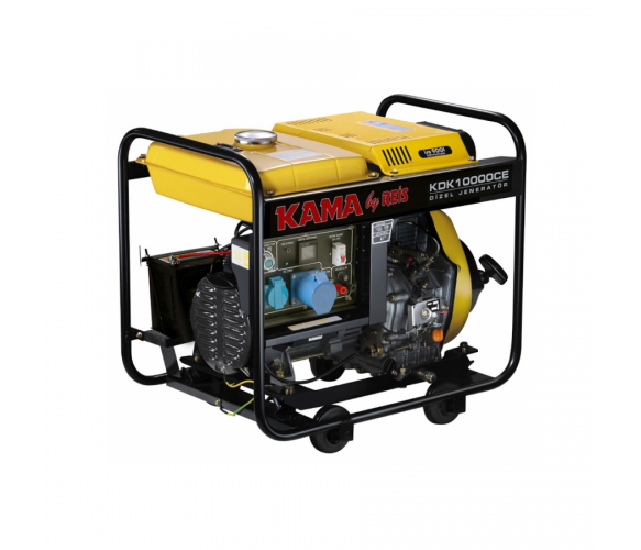 Генератор дизельный KDK10000CE, 9,4KVA, однофазный 230V, объем 12,5л