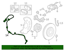 Датчик ABS передньої осі GM 42768982 CHEVROLET Bolt