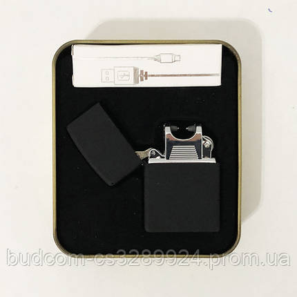 Запальничка імпульсна NB USB-215. Колір чорний, фото 2