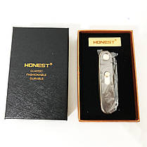USB запальничка в подарунковій упаковці "Honest" 4825. Колір: чорний, фото 3