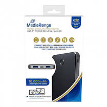 Зовнішній акумулятор (Power Bank) MediaRange MR753 - 10000mAh з USB-C Power Delivery Fast Charge Technology, фото 3