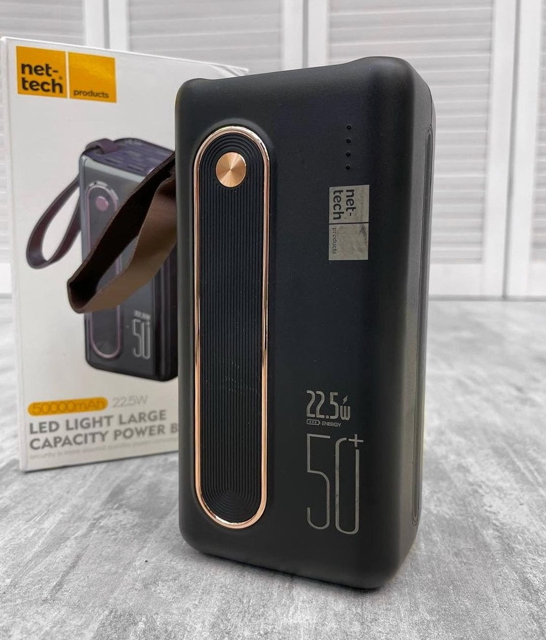 Павербанк Power Bank Повер Банк Net-Tech 50000 mAh 22.5W Портативна мобільна батарея PW14 50000 mAh QC 3.0