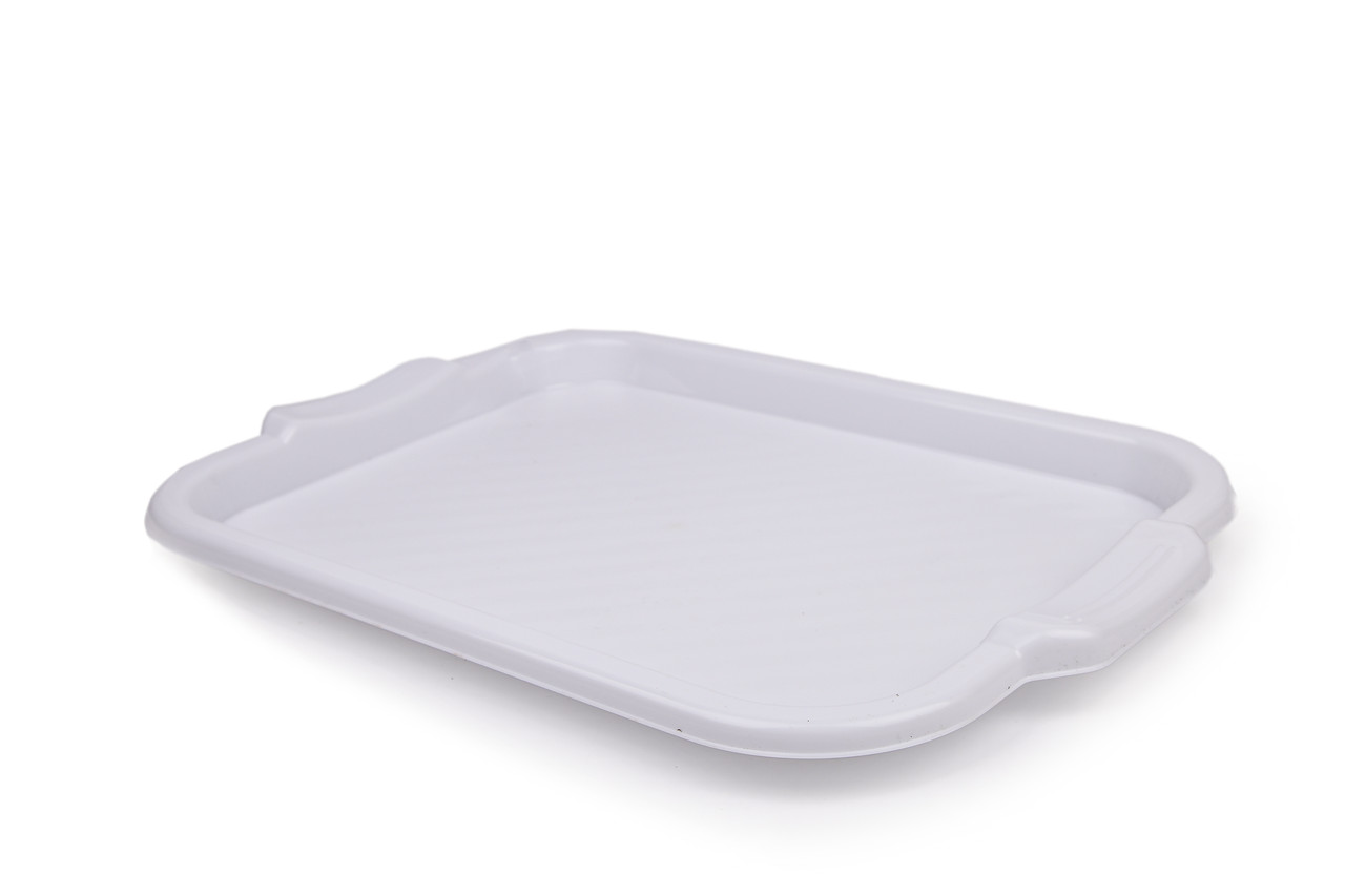 Піднос білий 45.5 см*33см*3см Робоча поверхня 36см* 26,5 см