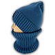 ОПТ Дитячий комплект — шапка та шарф для хлопчика, р. 48-52 (5 шт./набір), фото 3