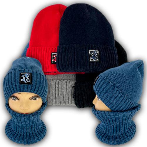 Детский комплект - шапка и шарф для мальчика Детский комплект - шапка и шарф для мальчика
