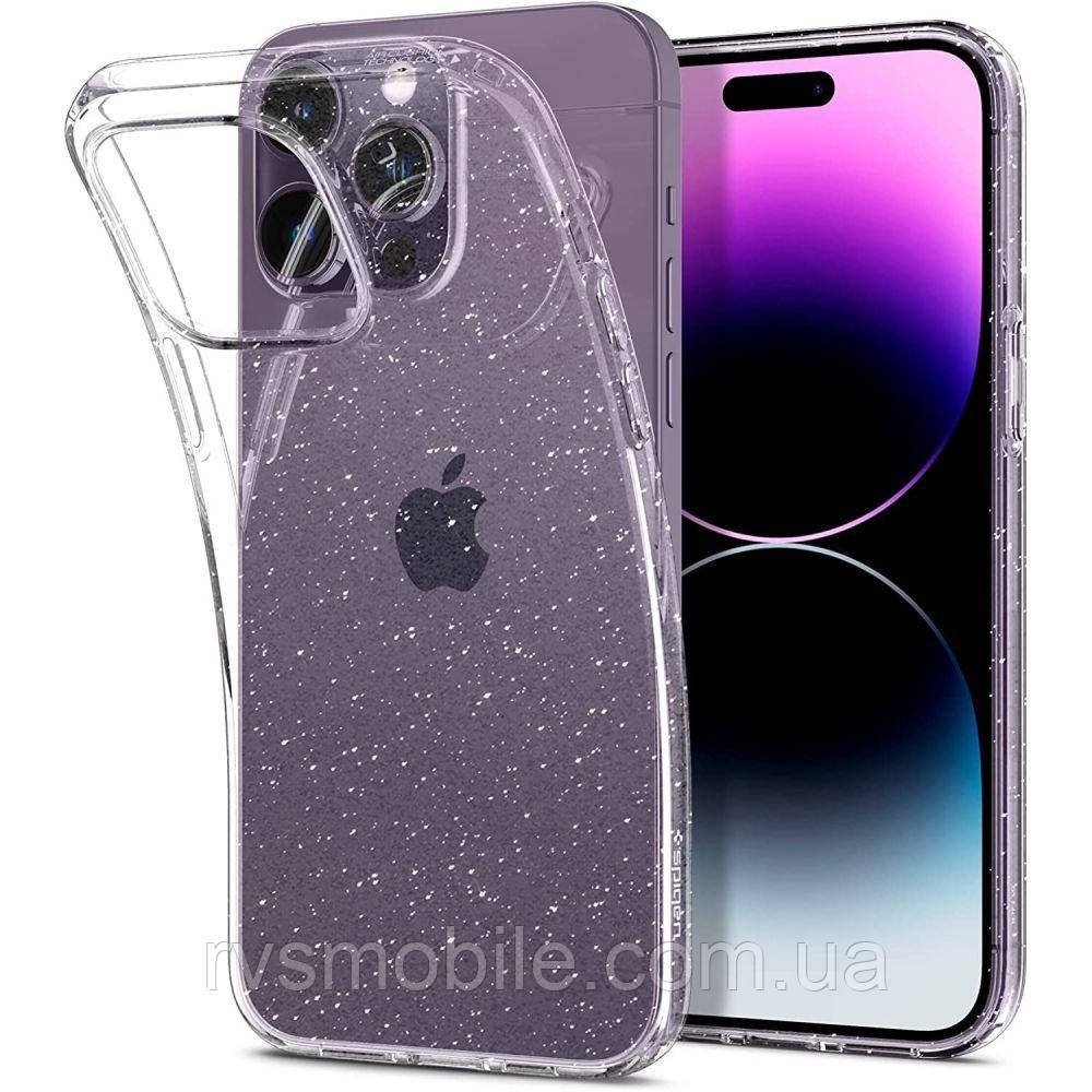 Чохол Spigen для iPhone 14 Pro - Liquid Crystal Glitter, Crystal Quartz (ACS04954), фото 1